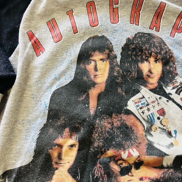 Autograph Band Sign in Please Vintage Single Stitch Tour Shirt Jersey 1985 - Picture 3 of 12